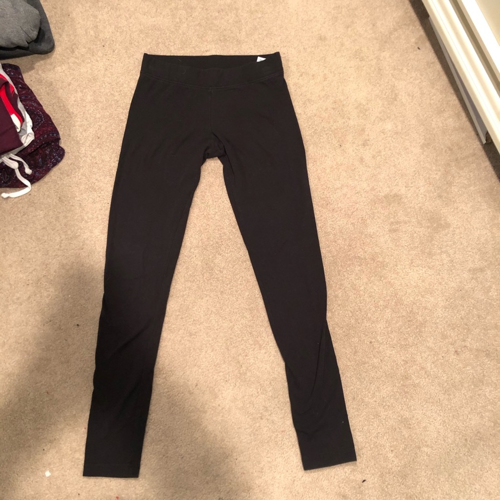 Aero Black Cotton Leggings